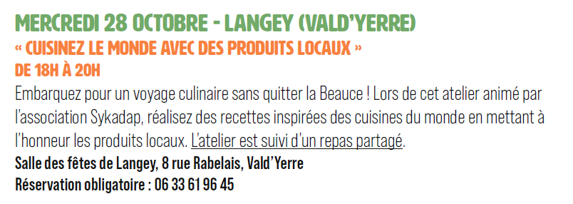 Atelier cuisine